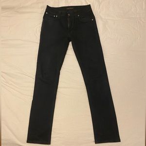 Black Thin Finn Nudie Jeans